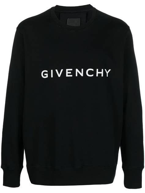 givenchy embellished printed cotton-jersey sweatshirt|GIVENCHY Logo.